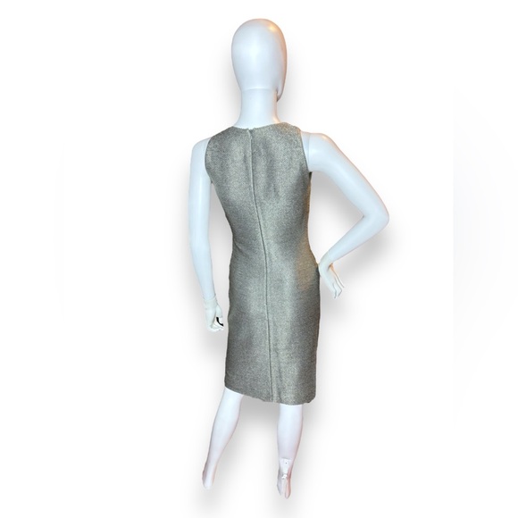 Akris Structured Metallic Techno Weave Sheath Dress - Picture 9 of 13